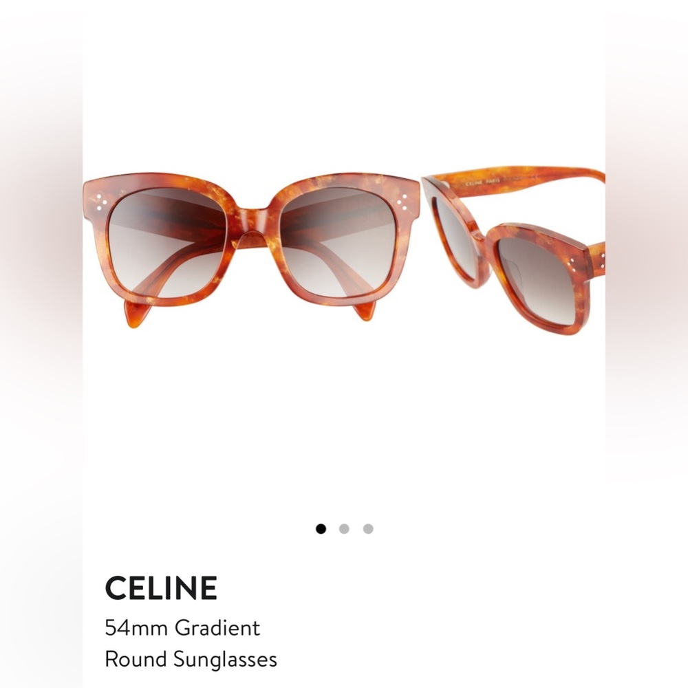 Celine 54mm Gradient Round Glasses